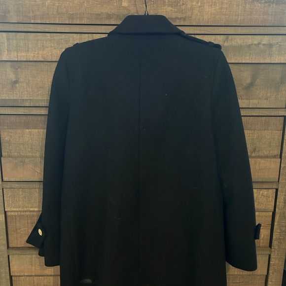 Zara black Pea coat with gold hardware- size Medium- worn once - Picture 4 of 10